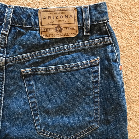 Arizona High Waist Denim Shorts Womens Size 11 Blue Vintage y2k - Picture 2 of 13